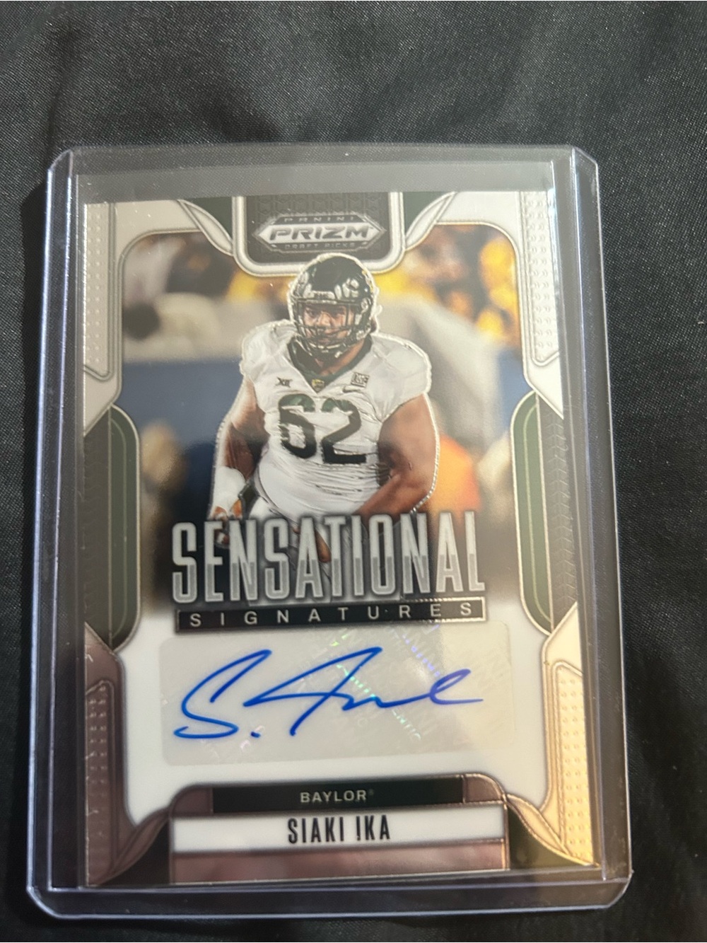 Signed Sensational Signatures Football Card - Siaki Ika (Green)